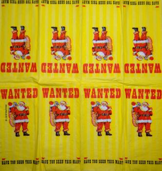 NW-191 Santa - 4-ply - ppd - Martinez - Wanted - Handkerchief